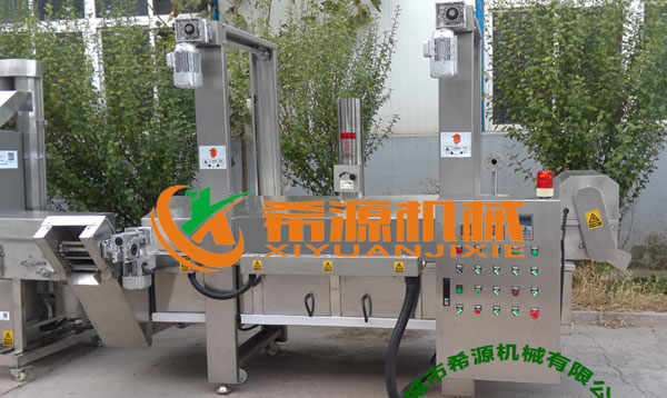 自動刮渣油炸機流水線